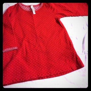 Red Hanna Andersson tunic toddler